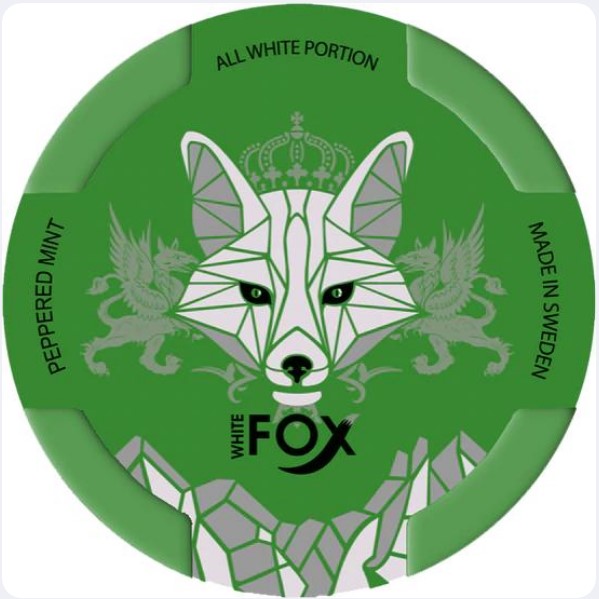 white fox nicotine pouch mint