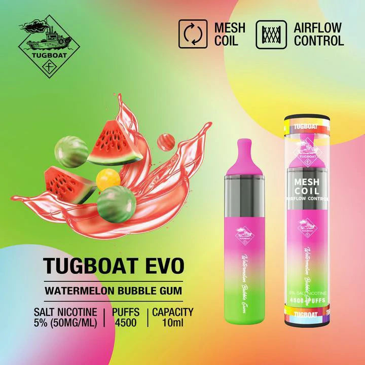 Tugboat Evo-watermelon bubble gum