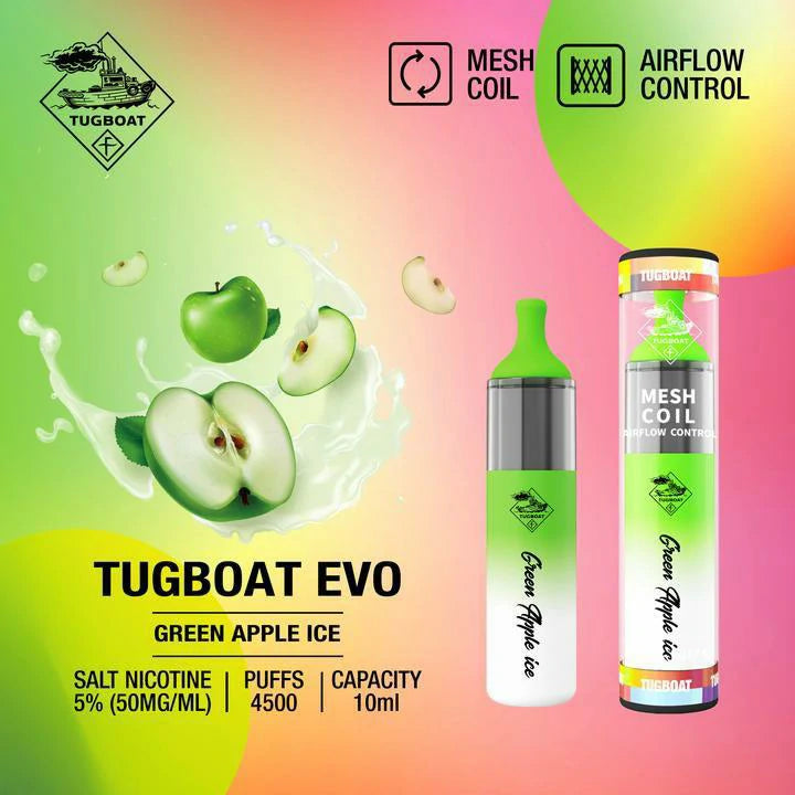 Tugboat Evo-green apple ice