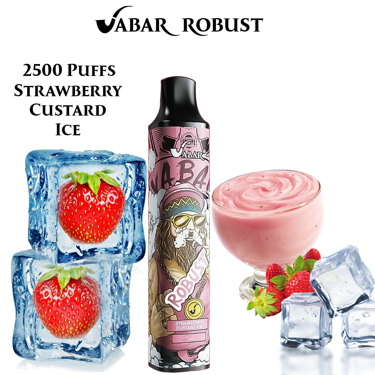 VABAR ROBUST-strawberry custard ice